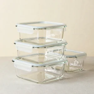 Glass Meal Prep Set
