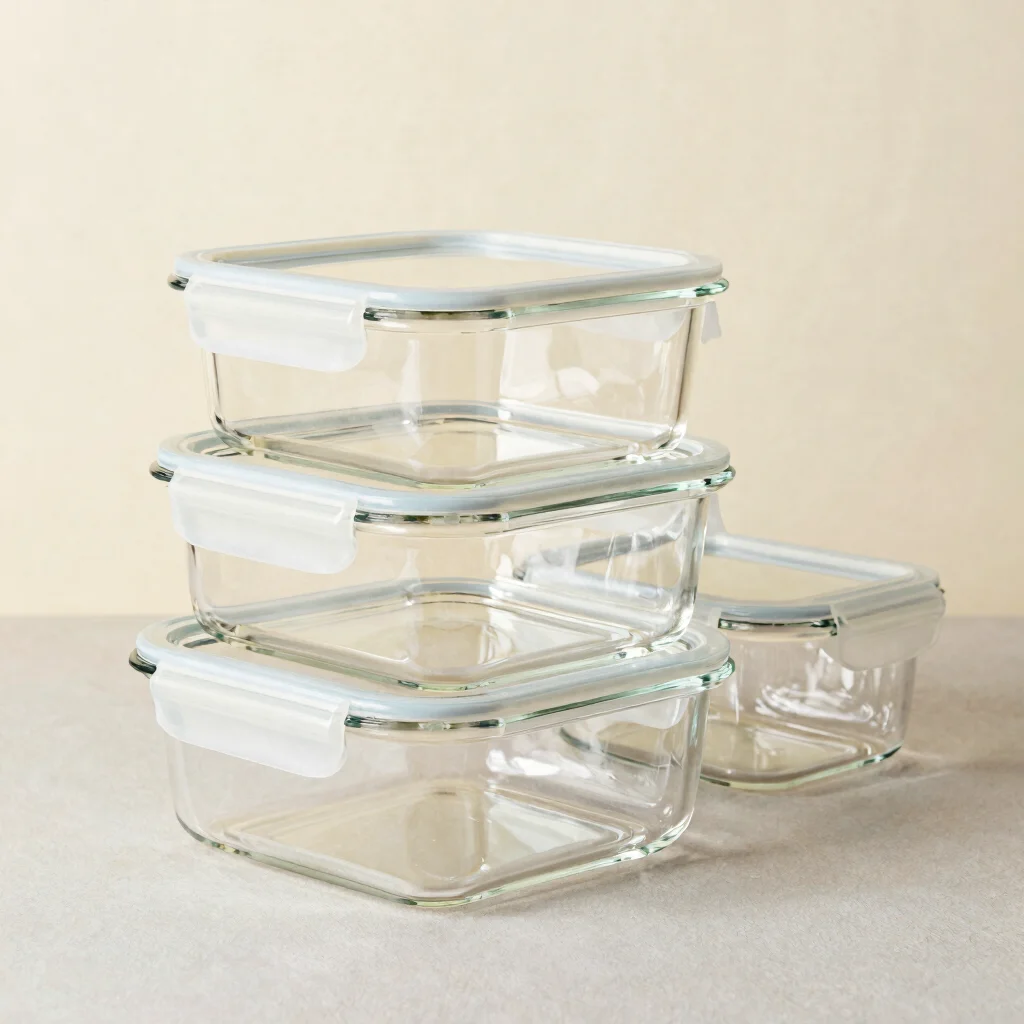 Glass Meal Prep Set